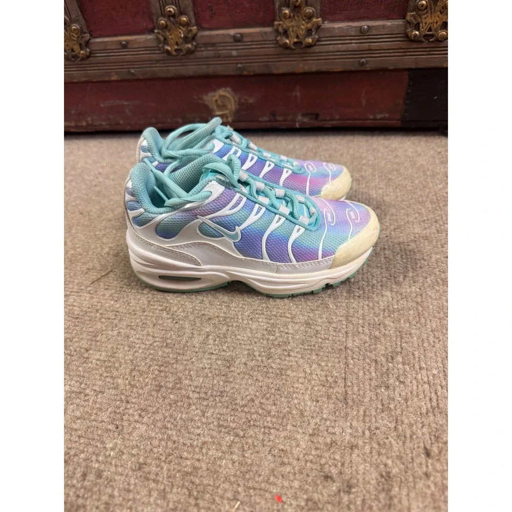 Nike Air Max Plus TN Kids Sneakers Blue Purple Gradient BV1240-100 Size 11C
